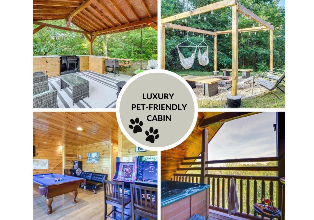 Fabulous Pet-Friendly, Family Cabin With Outdoor Kitchen, Hot Tub, Sauna, Fireplace, Theater Room, Arcade, Pool Table, And Fire Pit Within Minuties Of Dollywood Sevierville Exteriér fotografie