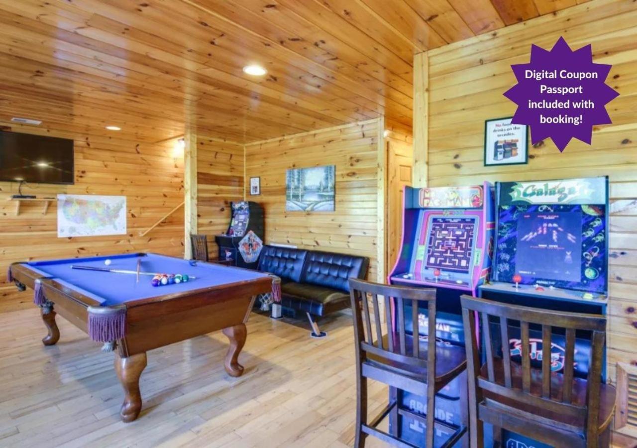 Fabulous Pet-Friendly, Family Cabin With Outdoor Kitchen, Hot Tub, Sauna, Fireplace, Theater Room, Arcade, Pool Table, And Fire Pit Within Minuties Of Dollywood Sevierville Exteriér fotografie